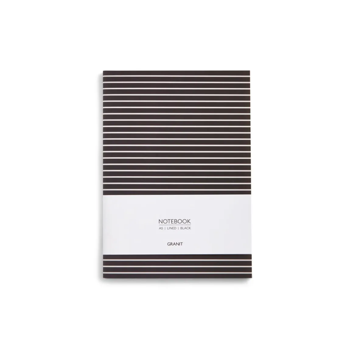 Anteckningsbok A5 Randig Svart