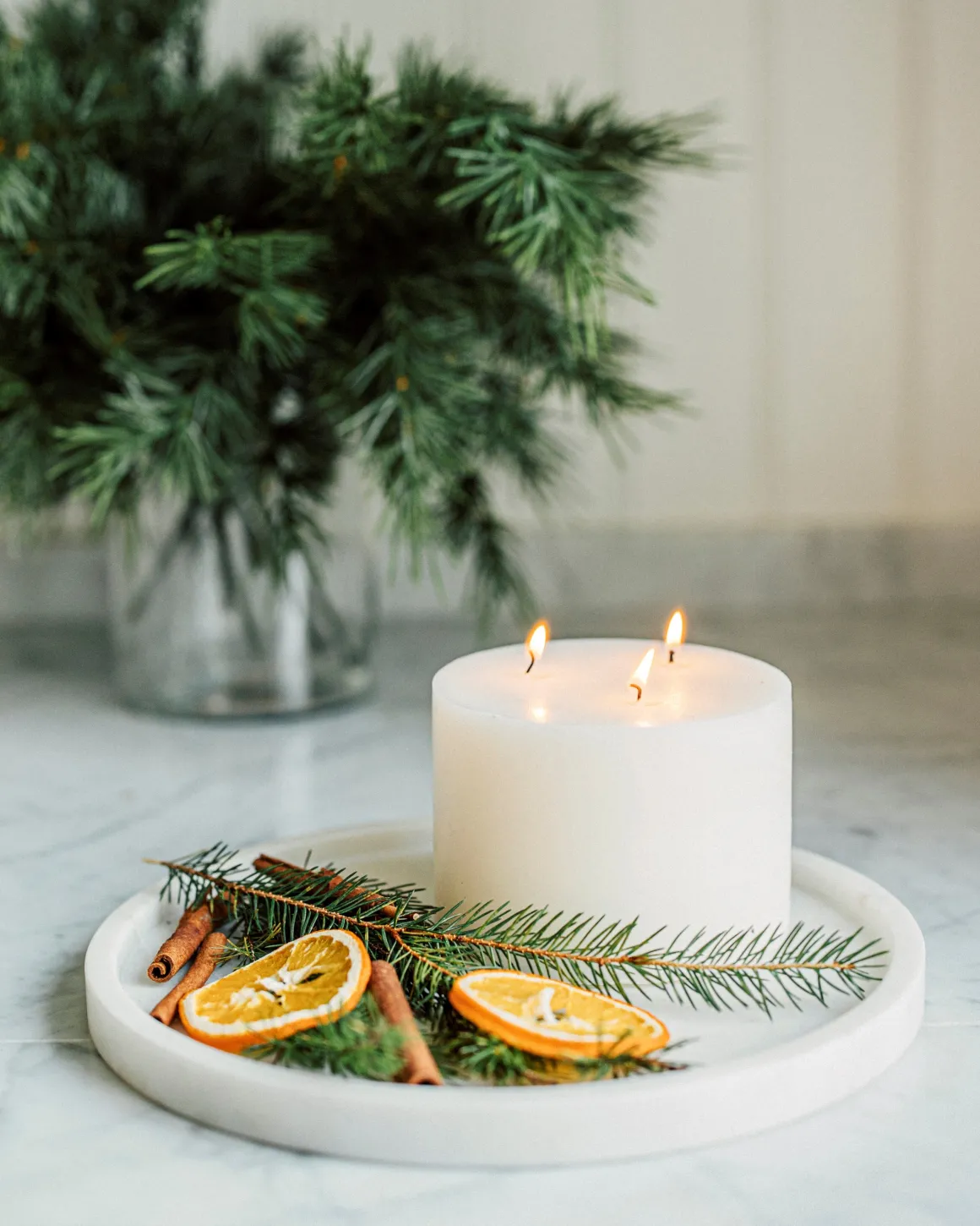 Blockljus 3 Vekar 9x14cm