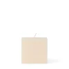 Blockljus Stearin Kub 8x8cm Vit