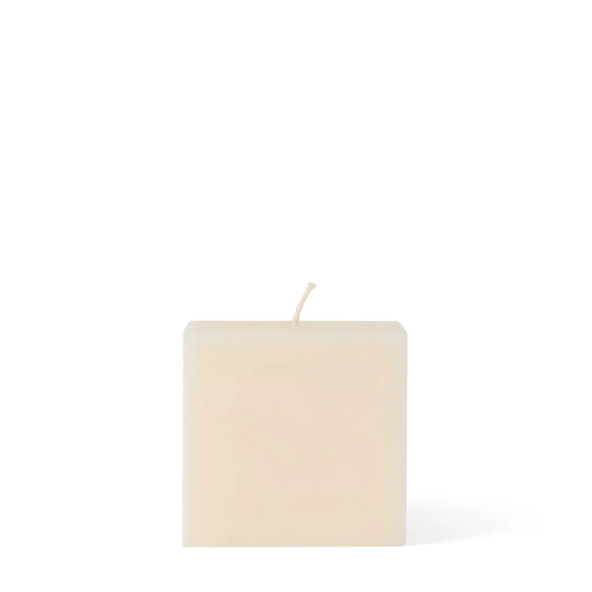 Blockljus Stearin Kub 8x8cm Vit