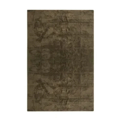 Bomullsmatta Tuftad Ruta 170x240cm Khakigrön