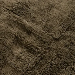 Bomullsmatta Tuftad Ruta 170x240cm Khakigrön