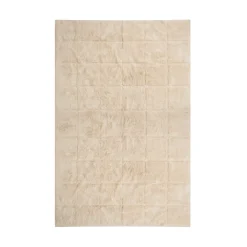 Bomullsmatta Tuftad Ruta 200x300cm Natur