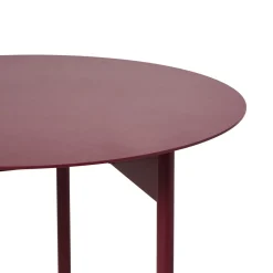 Bord Metall 50x45cm Vinröd