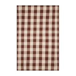 Bordsduk Check 240x140cm Linnemix Brun