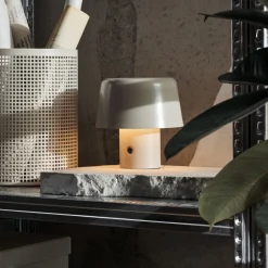 Bordslampa Portabel LED Beige