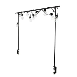 Bordsstång 140-250cm Svart