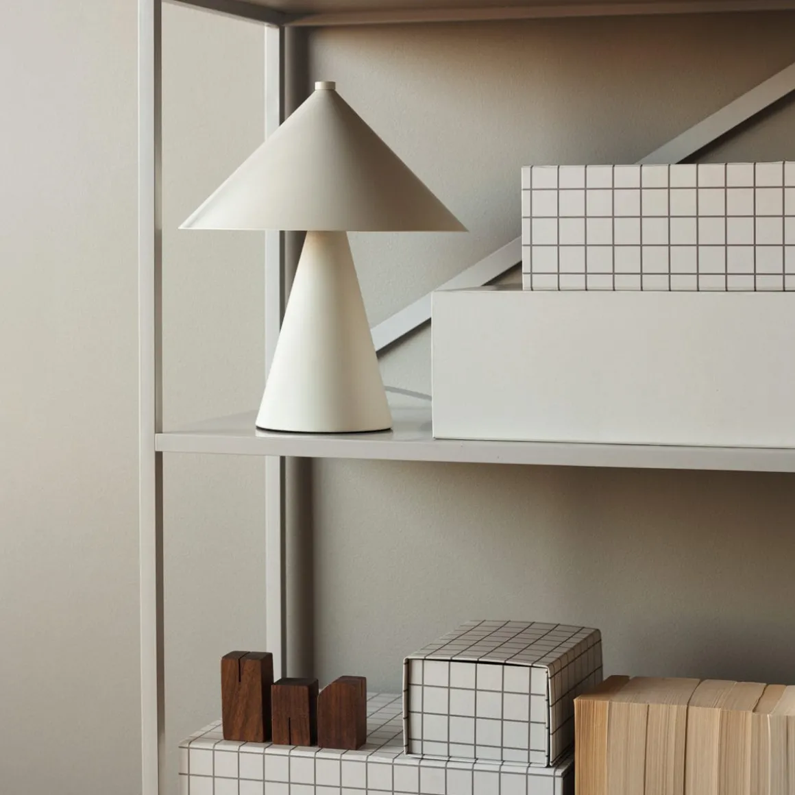 Box Ted 18,5x25cm Mönstrad Beige/Mole