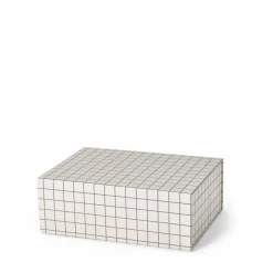 Box Ted 24x33cm Mönstrad Beige/Mole