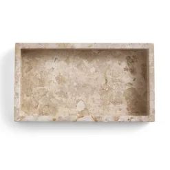Bricka 26,5x15cm Marmor Beige