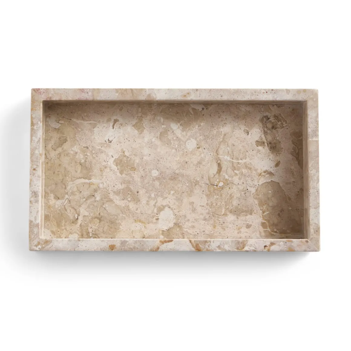 Bricka 26,5x15cm Marmor Beige
