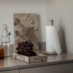 Bricka 26,5x15cm Marmor Beige