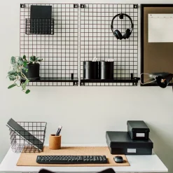 Burk Metall 11x9,5cm Svart