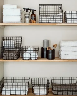 Burk Metall 13x11cm Svart