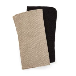 Disktrasa Stickad 2-p Beige/Svart