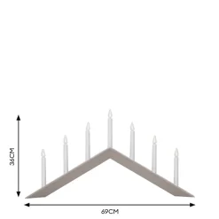 Elljusstake Arrow Låg 7L Beige