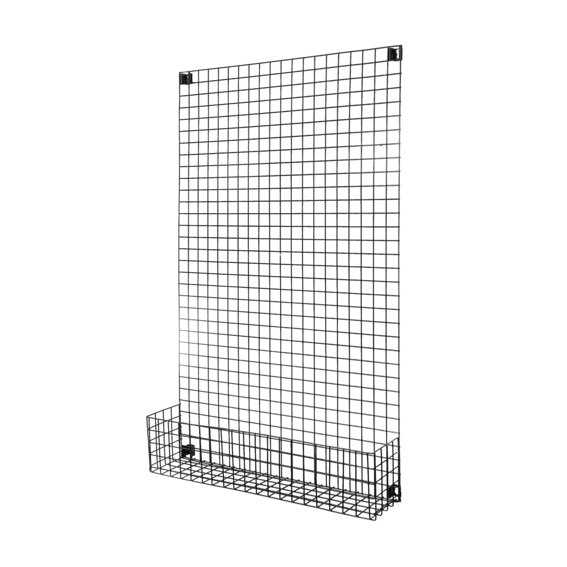 Förvaringstavla Rutnät Hylla 60x100cm Svart