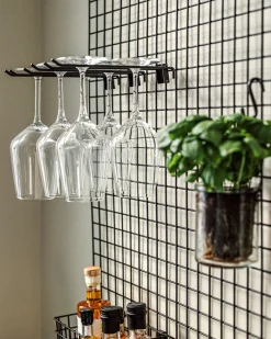 Förvaringstavla Rutnät Hylla 60x100cm Svart