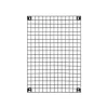 Förvaringstavla Rutnät 42x60cm Svart