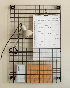 Förvaringstavla Rutnät 49x75cm Svart