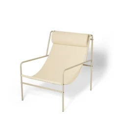Fåtölj Metall Kanvas Beige