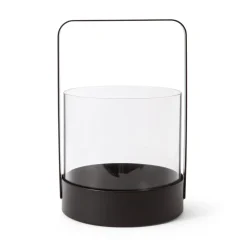 Glaslykta Stor Svart