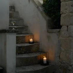 Glaslykta Stor Svart