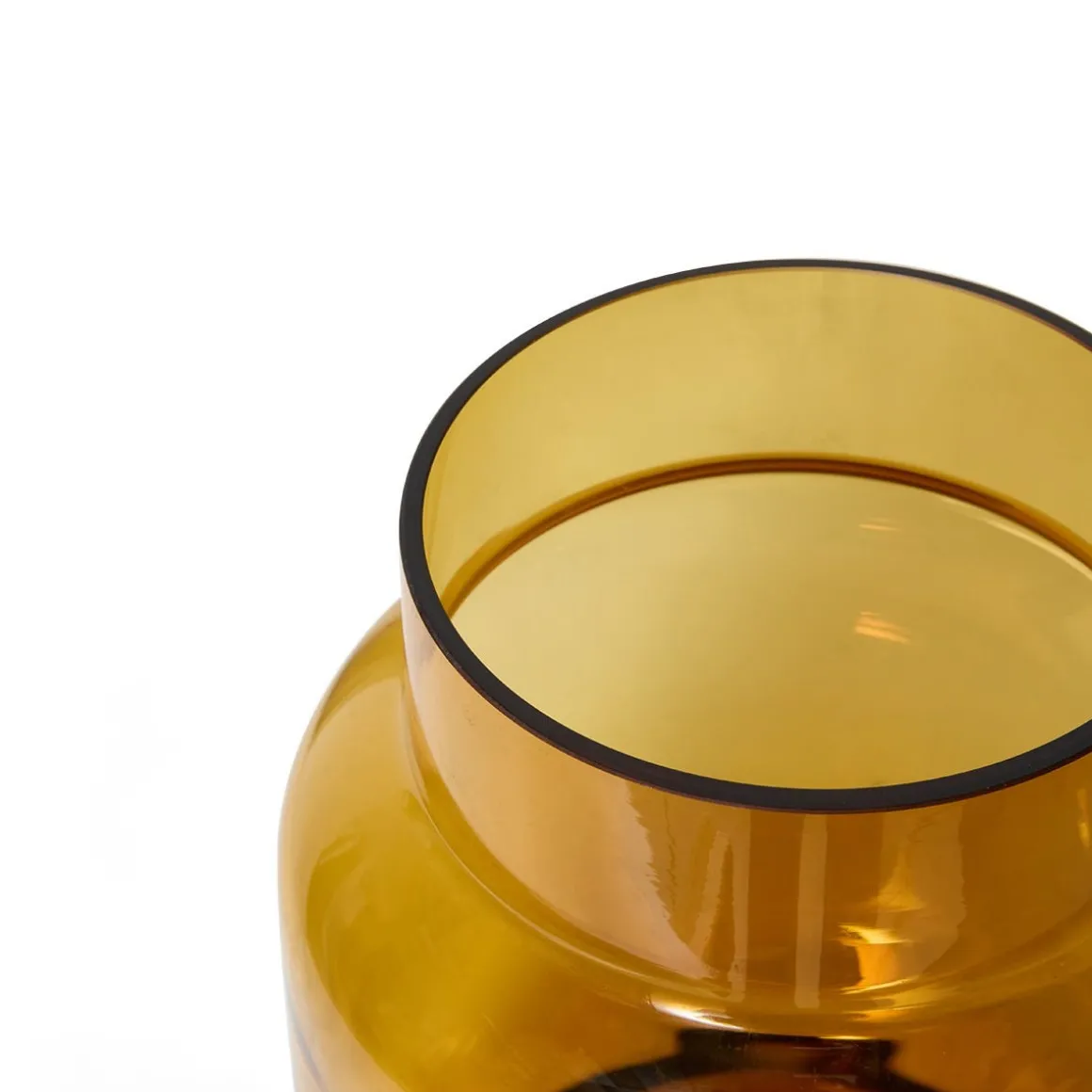 Glasvas 18x24cm Bärnsten