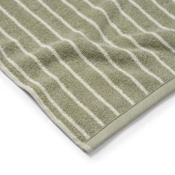 Handduk Line 50x70cm Bomullsfrotté Grön