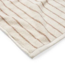 Handduk Line 100x150cm Bomullsfrotté Beige