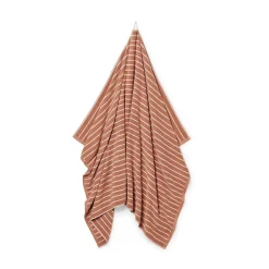 Handduk Line 100x150cm Bomullsfrotté Mocha