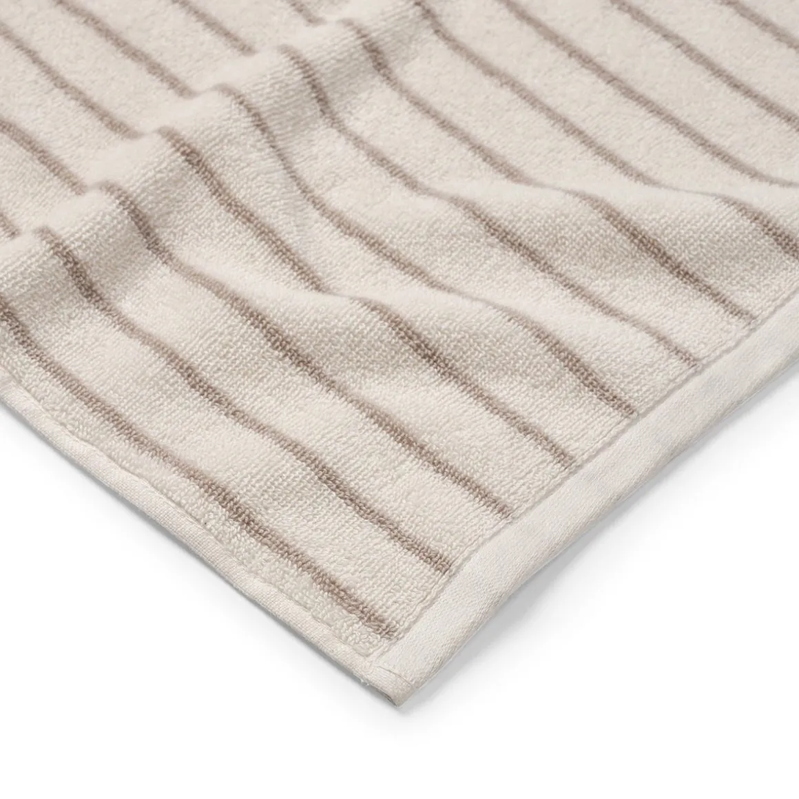 Handduk Line 50x70cm Bomullsfrotté Beige