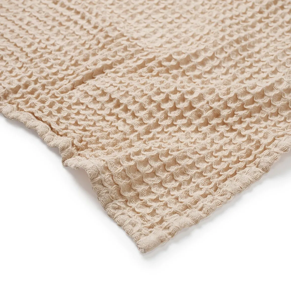 Handduk Våffla 70X140cm Bomull Beige