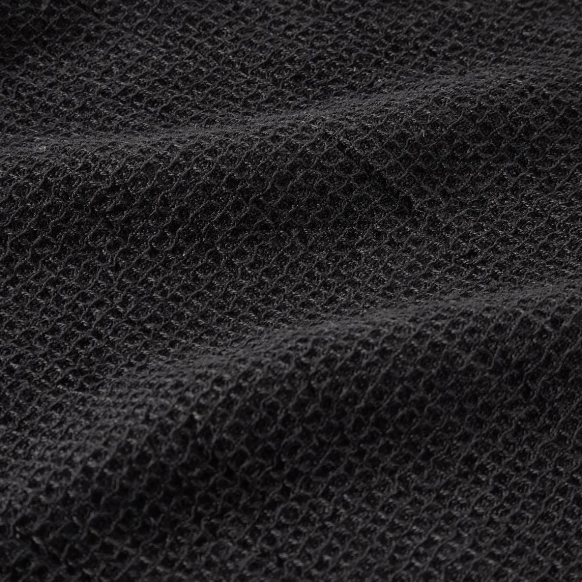 Handduk Våffla 50x70cm Bomull Bambu Svart