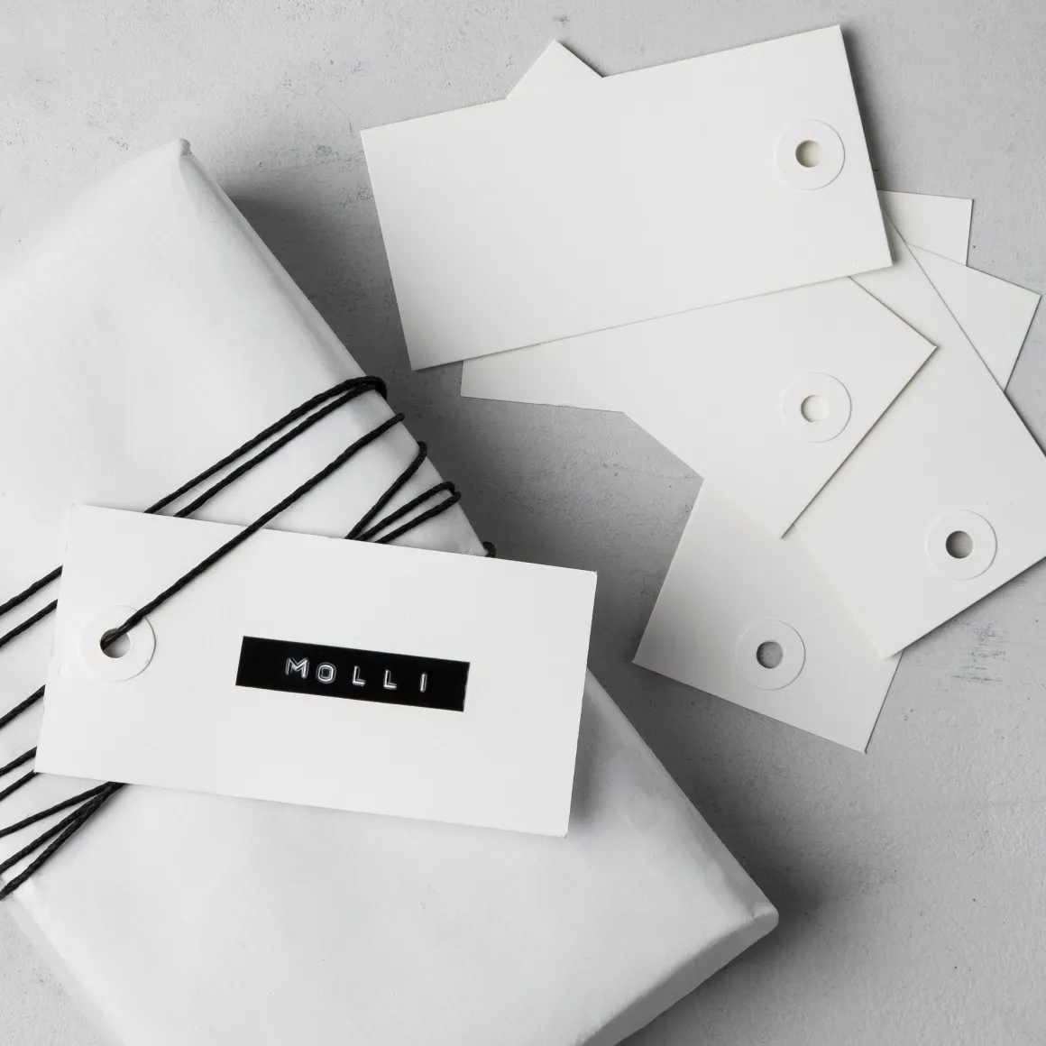 Hängetiketter 10-p Vit