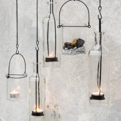 Hänglykta Flaska 6,5x22,5cm Svart