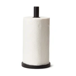 Hushållspappershållare Akacia 28,5cm Svart