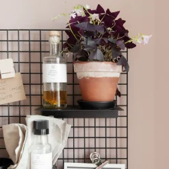 Hylla Rutnät 12x20cm Svart