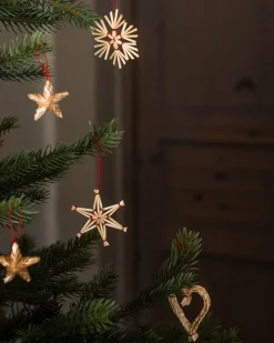 Juldekoration Halm 12-p Natural