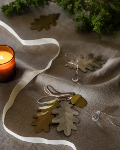 Julgransdekoration Ekollon 2-p Mässing