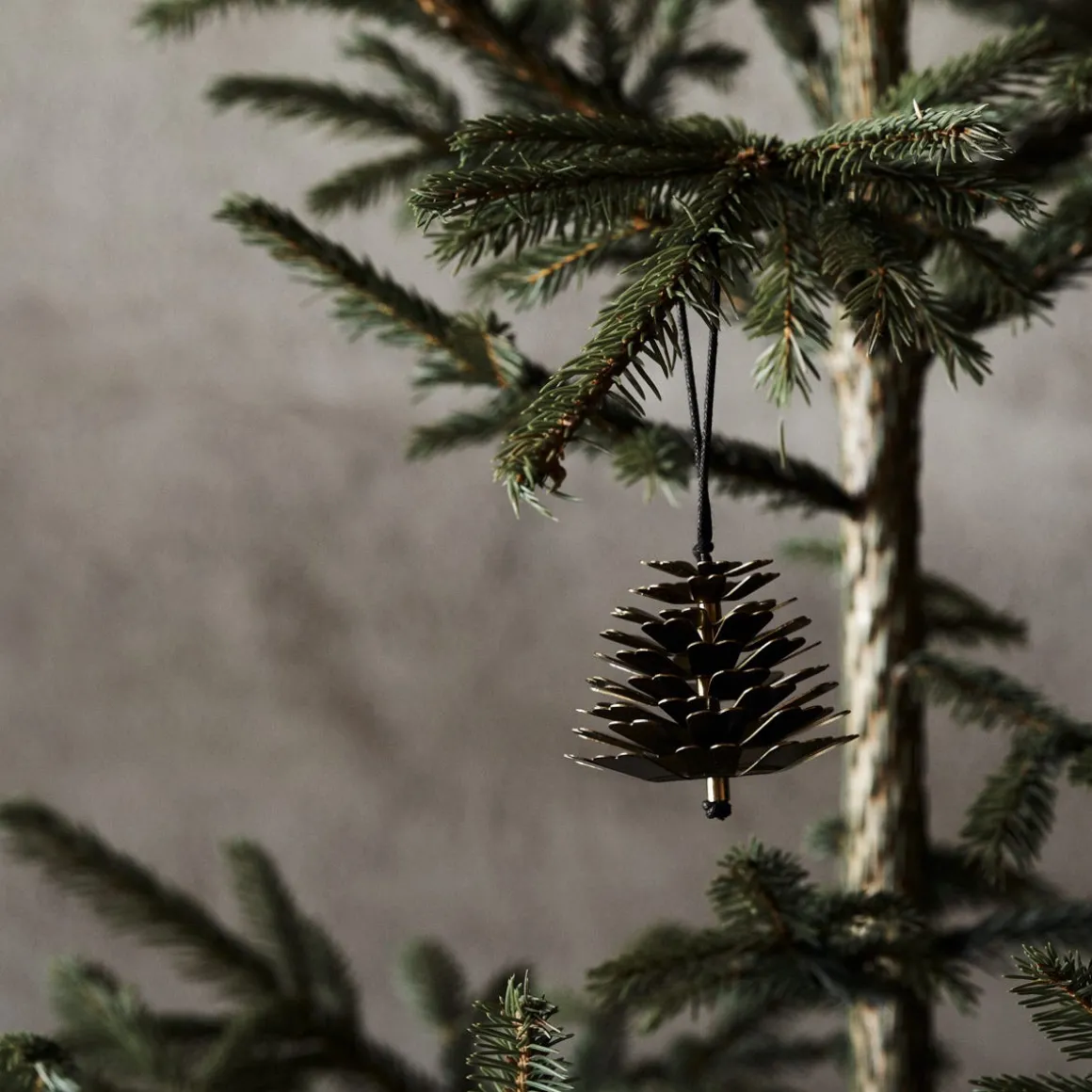 Julgransdekoration Kotte 6cm Mässing