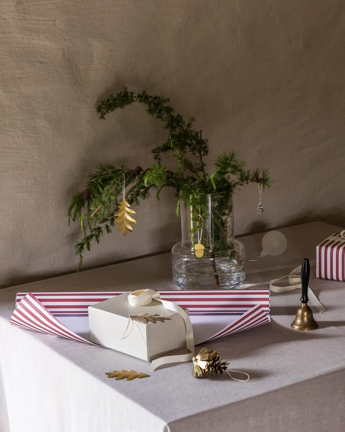 Julgransdekoration Kotte 6cm Mässing