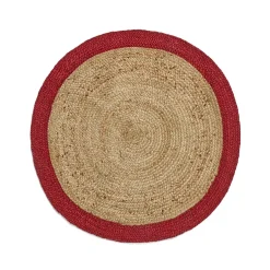 Julgransmatta Jute 100x100cm Röd