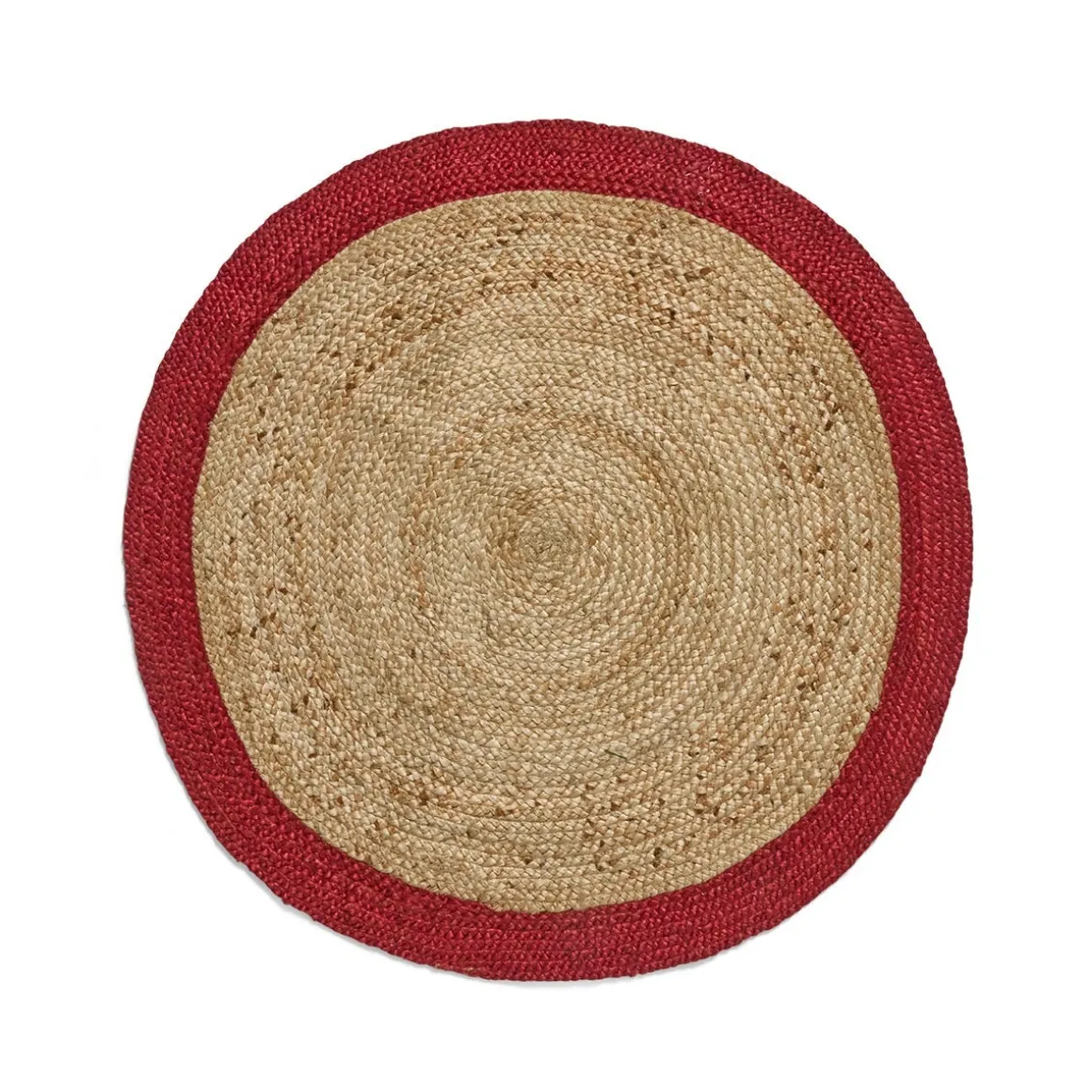 Julgransmatta Jute 100x100cm Röd