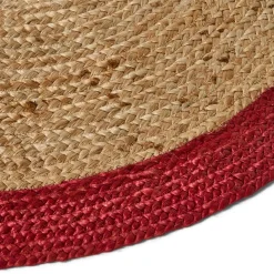 Julgransmatta Jute 100x100cm Röd