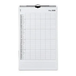 Kalender Kolumn 2026 Engelska Beige