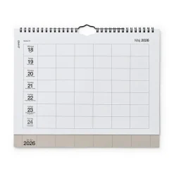 Kalender Vecka 2026 Beige