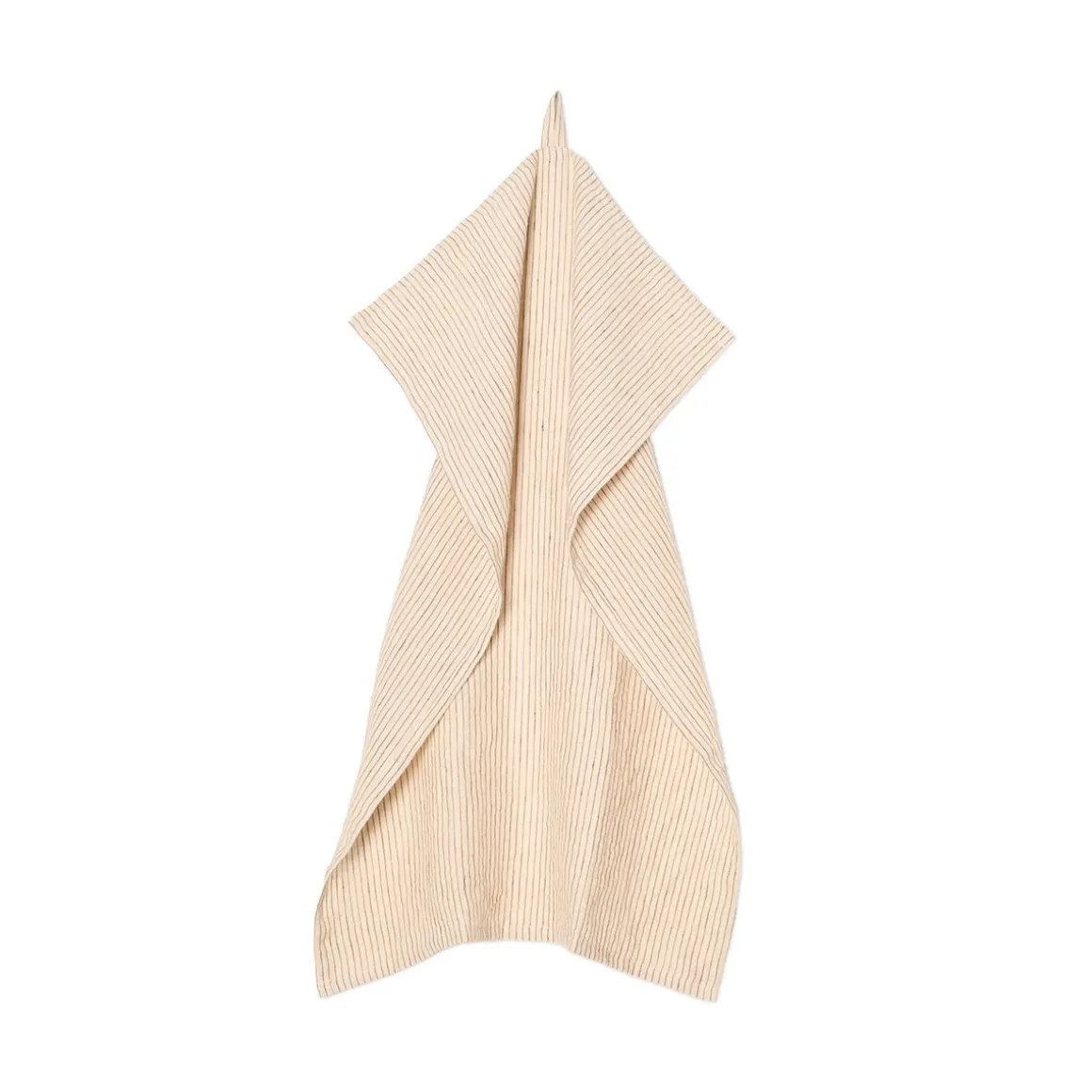 Kökshandduk Bea 50x70cm Linne Brun Rand