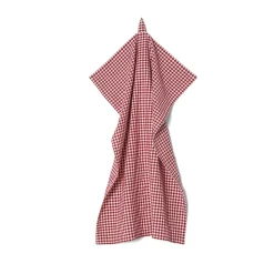 Kökshandduk Check 50x70cm Bomull Röd/Vit