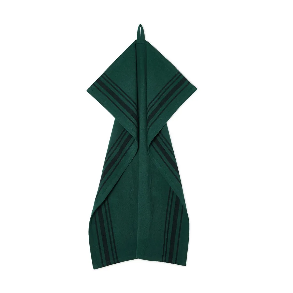 Kökshandduk Edge Stripe 50x70 Grön